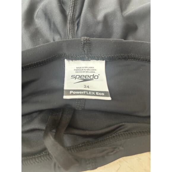 Speedo Boy's New Black Powerflex Solid Jammer Size 24 - Picture 5 of 6